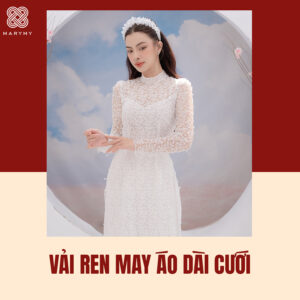 vải ren may áo dài